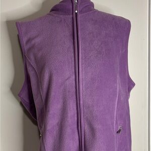 Karen Scott Women's Violet Fleece Vest